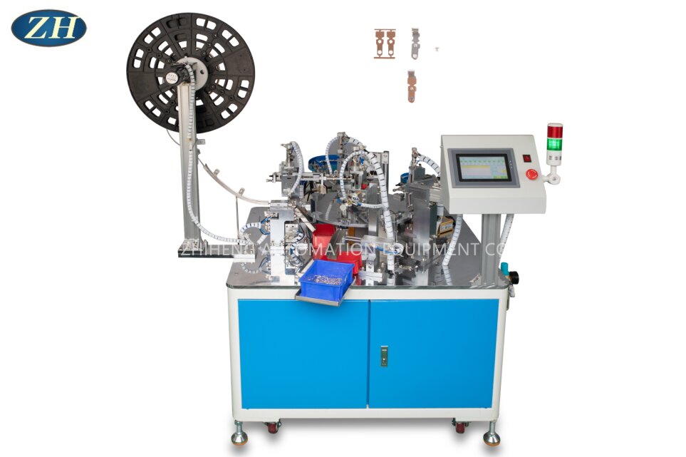 Belt feeder riveting machine line