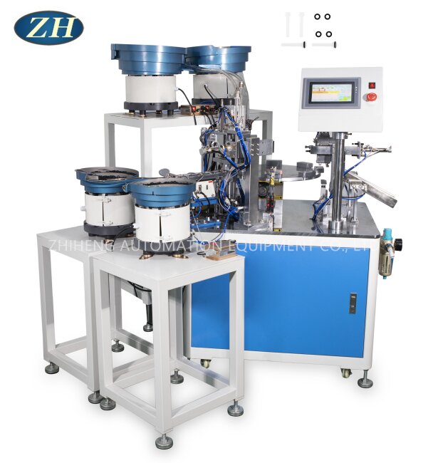 White Rod Sealing Ring Automatic Assembly Machine Energy Conservation