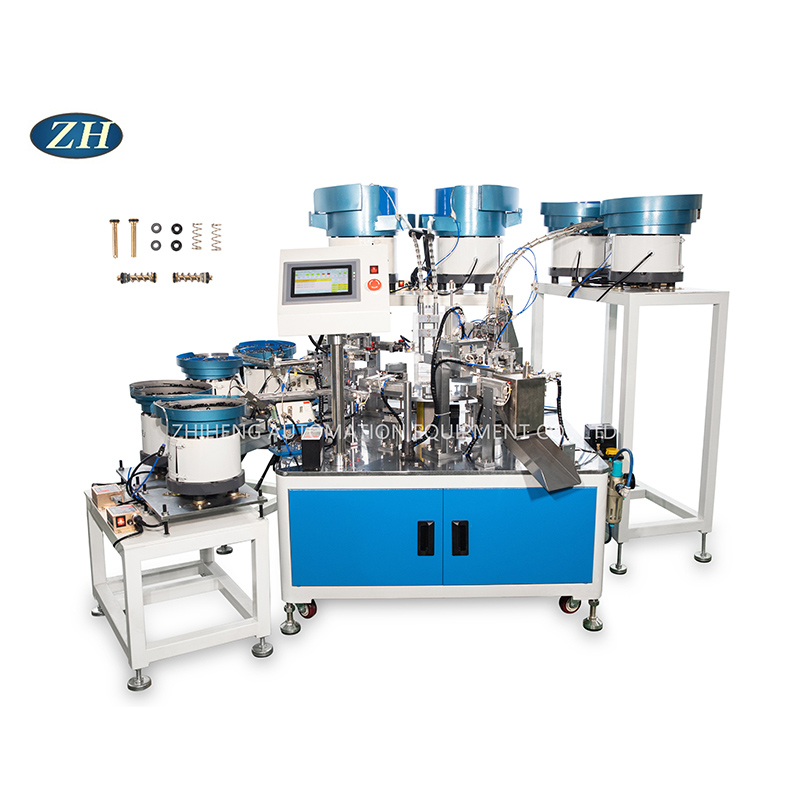 White Rod Sealing Ring Spring Assembly Machine